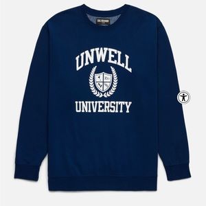 Call Her Daddy Unwell University Crewneck Navy 2X